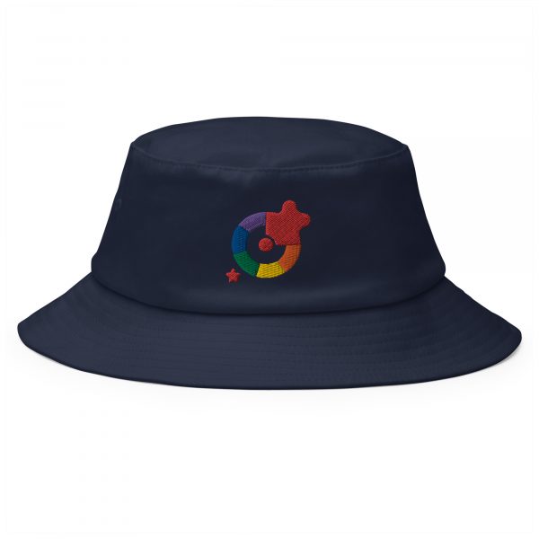 Old School Bucket Hat Official goMadridPride - Navy